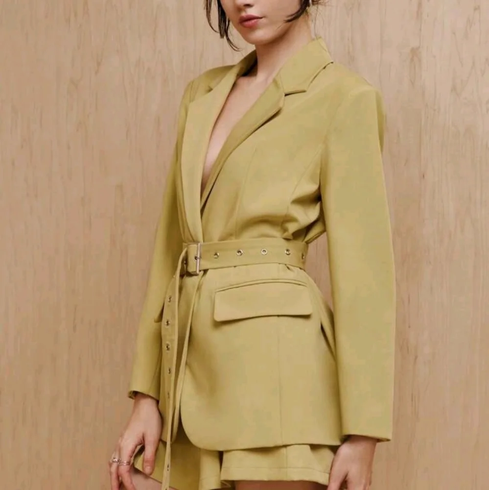Mathilde Lhomme Designer Oversized Blazer With Long Belt, Fall, For Autumn - Picture 4 of 7
